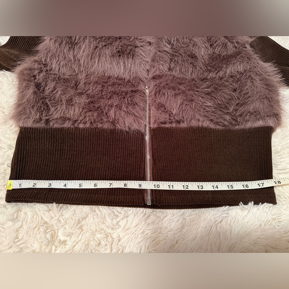 NWOT Faux Fur Streetwear Jacket - Picture 9 of 13